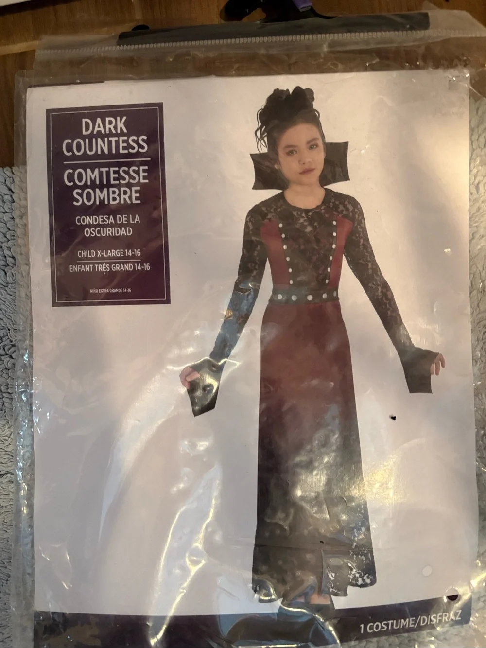 Girls' Halloween Dark Countess Costume